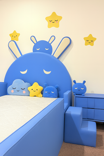 KIDS Blue Bear Theme Bed Set